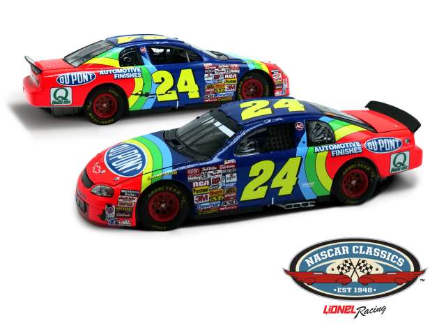 1:64 ARC 1996 Chevrolet #24 Jeff Gordon DuPont rainbow livery NASCAR diecast model