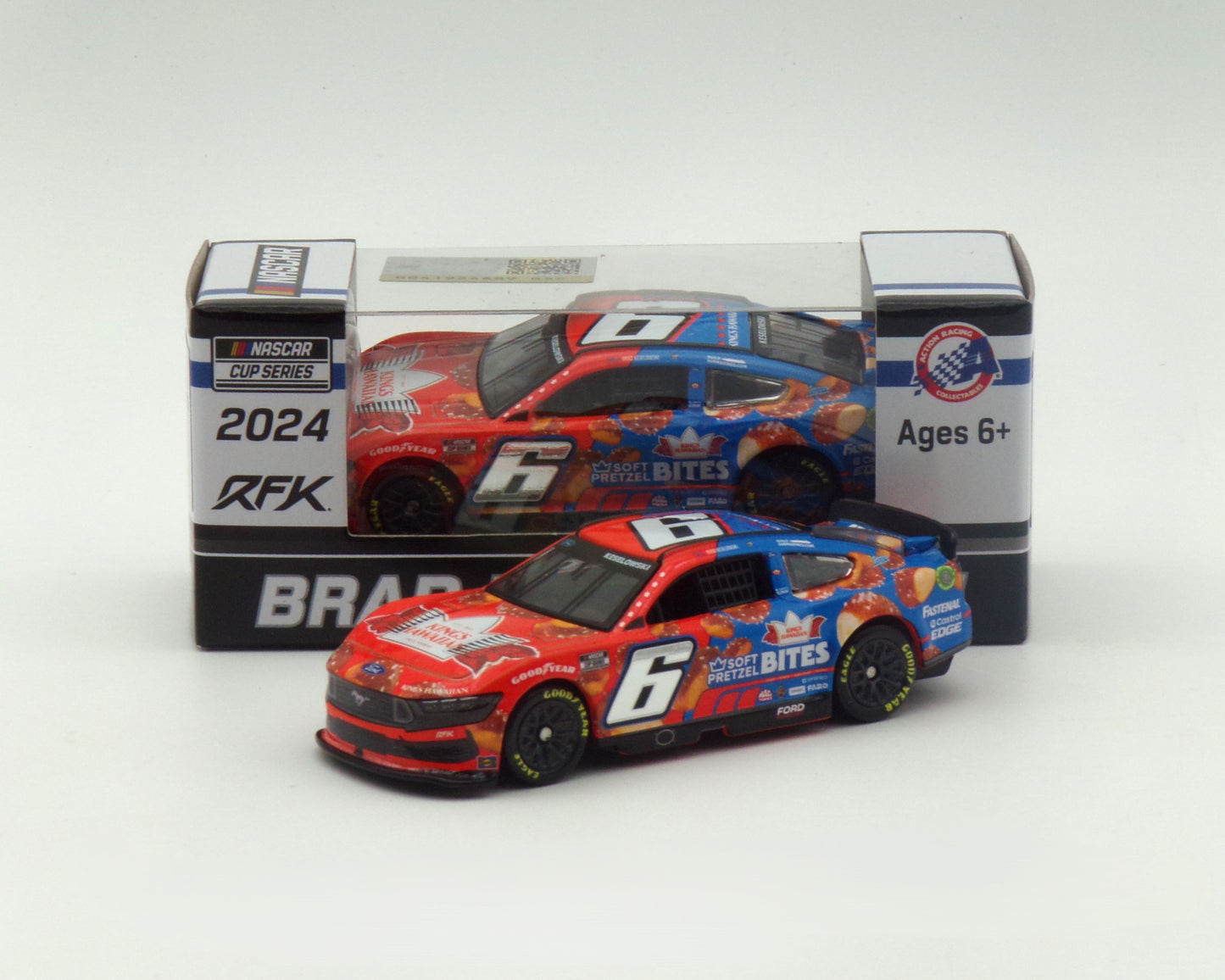 (Pre-Order) ARC - 2024 Ford Mustang #6 Brad Keselowski *King's Hawaiian Soft Pretzel Bites*