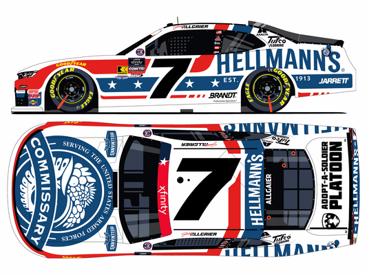 (Pre-Order) ARC - 2025 Chevrolet #7 Justin Allgaier *Hellmann’s DeCA*