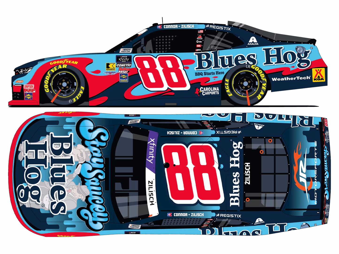 (Pre-Order) ARC - 2025 Chevrolet #88 Connor Zilisch *Blues Hog*