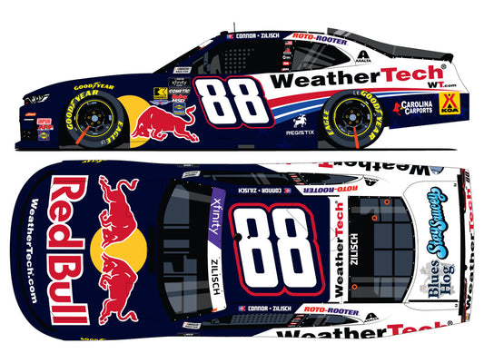 1:64 ARC die-cast of Connor Zilisch’s 2025 #88 Chevrolet with WeatherTech and Red Bull livery.