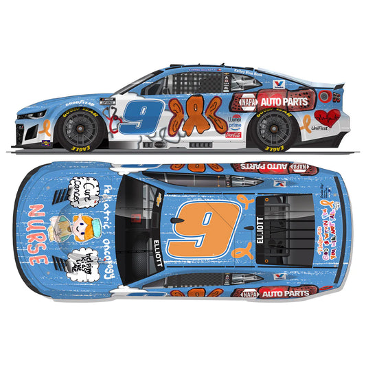 1:64 ARC diecast of the 2025 Chevrolet #9 Chase Elliott featuring a special Children’s Healthcare of Atlanta livery in support of pediatric care.