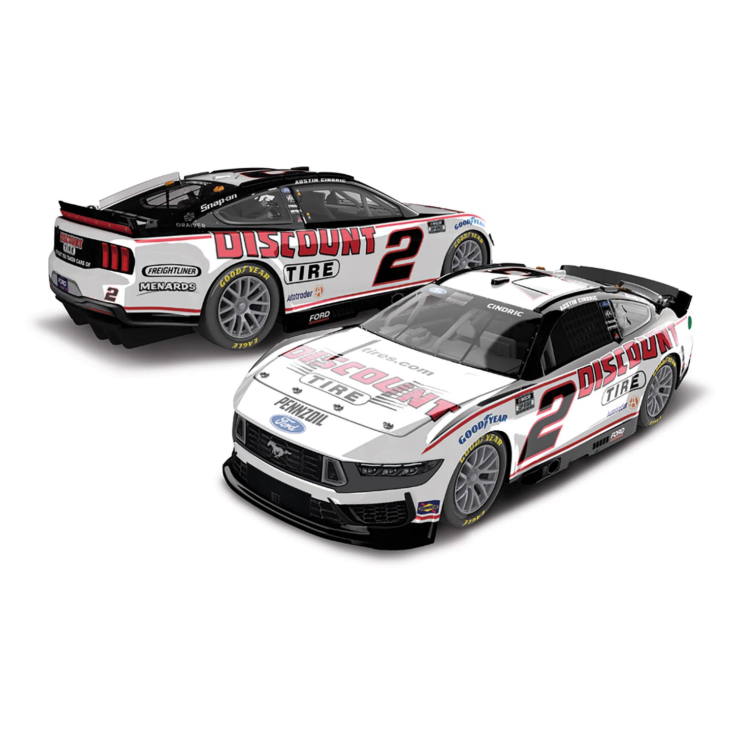 (Pre-Order) ARC - 2025 Ford Mustang #2 Austin Cindric *Discount Tire*