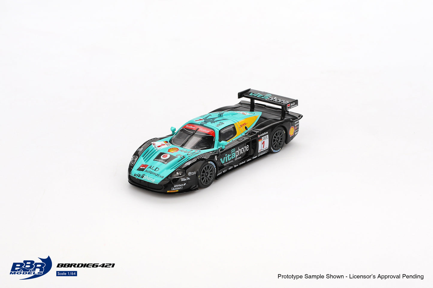 (Pre-Order) BBR Models - Maserati MC12 Competitizone #1 Vitaphone Racing Spa 24 Hrs Winner 2008