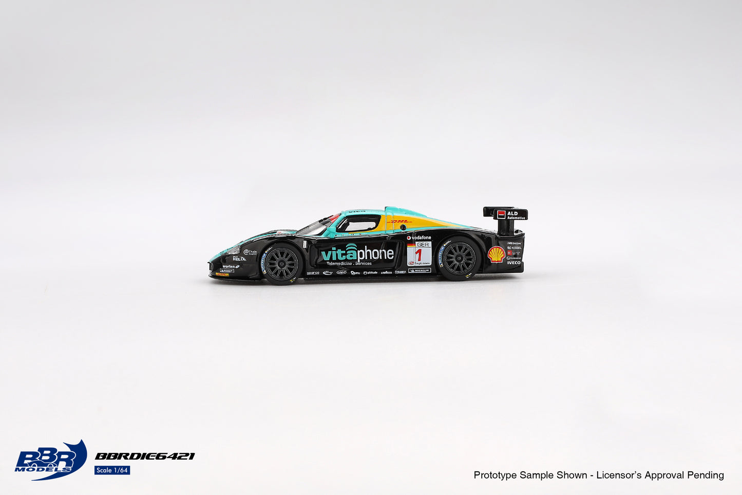 (Pre-Order) BBR Models - Maserati MC12 Competitizone #1 Vitaphone Racing Spa 24 Hrs Winner 2008