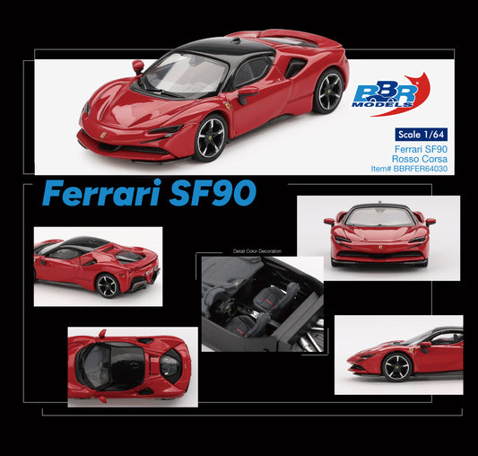 (Pre-Order) BBR Models - Ferrari SF90 Rosso Corsa 2024