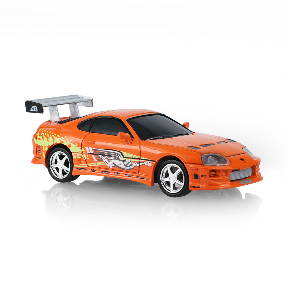 GreenLight GL Motion 1:64 RC 1994 Toyota Supra MK4 Brian from The Fast and the Furious in orange movie-inspired livery