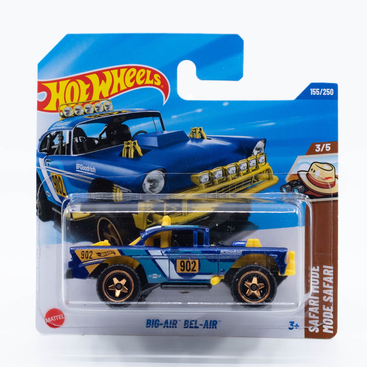 Hot Wheels Big-Air Bel-Air off-road custom Chevy with lifted suspension and bold graphics