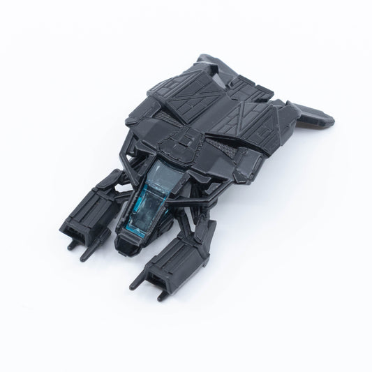 Hot Wheels The Bat die-cast model with sleek black finish and sharp, futuristic design. Top