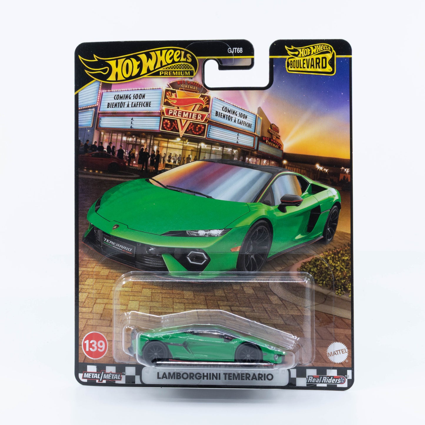 Hot Wheels Boulevard Premium Lamborghini Temerario green new casting 1:64 diecast model