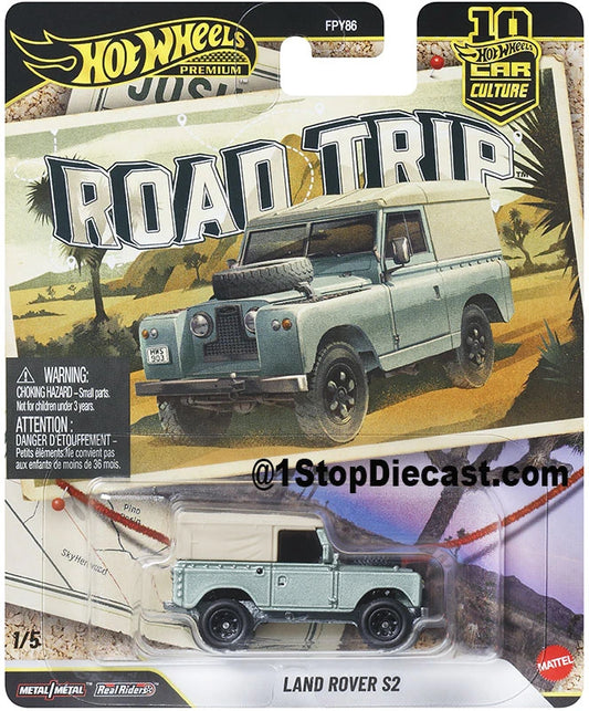 1/5 Land Rover Series II in light green.