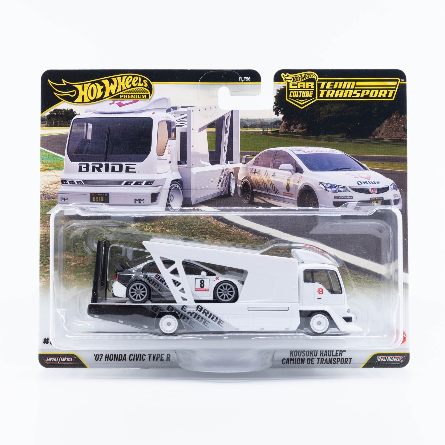 Hot Wheels Team Transport No. 93 featuring the 2007 Honda Civic Type R and Kousoku Hauler.