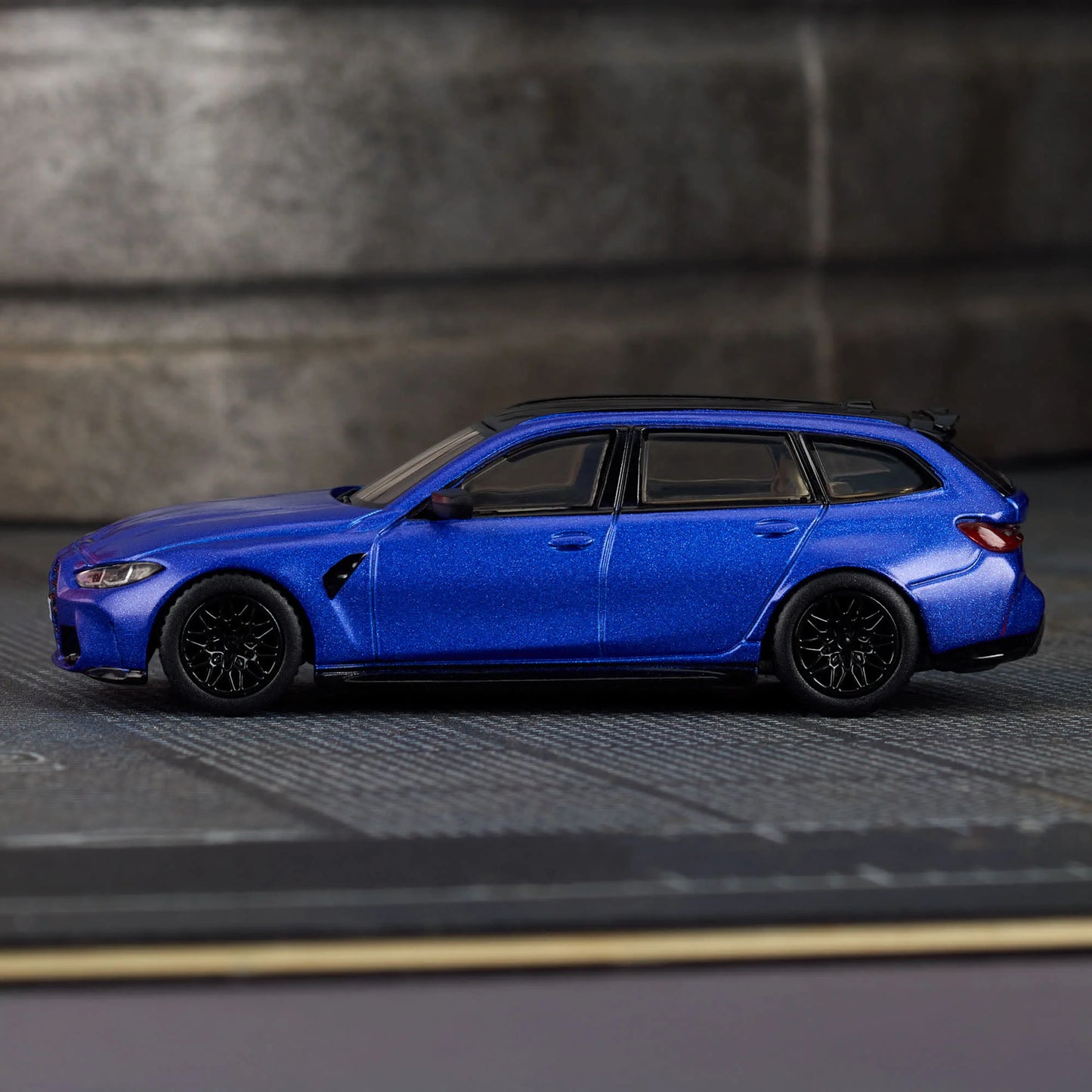 Hot Wheels Elite 64 BMW M3 Touring premium 1:64 scale diecast car. Side