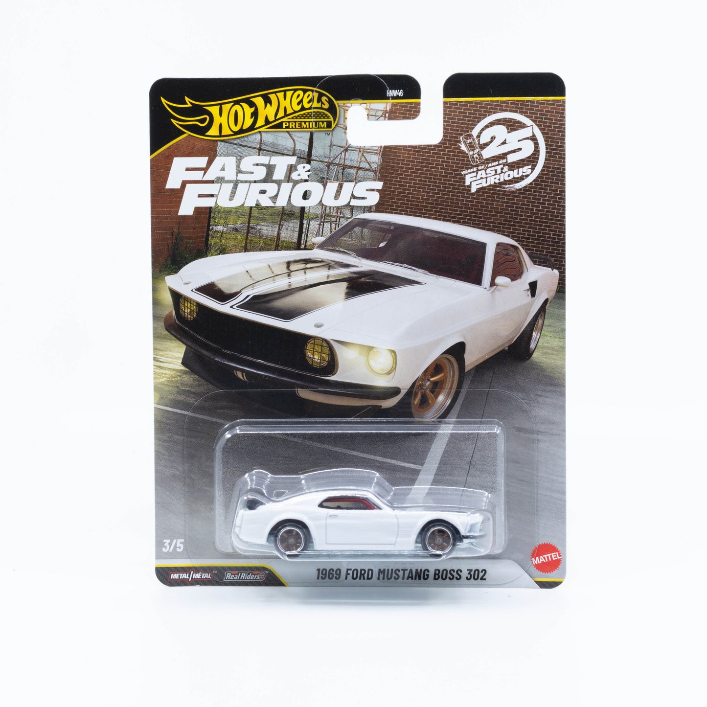 Hot Wheels Fast and Furious 1969 Ford Mustang Boss 302 Roman Pearce tank chase diecast 1:64