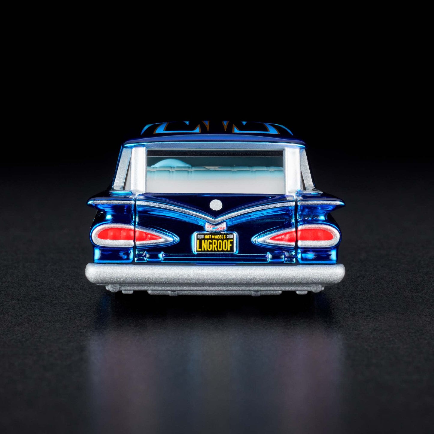 Hot Wheels RLC 1959 Chevrolet Brookwood premium Spectraflame diecast car. Taillights