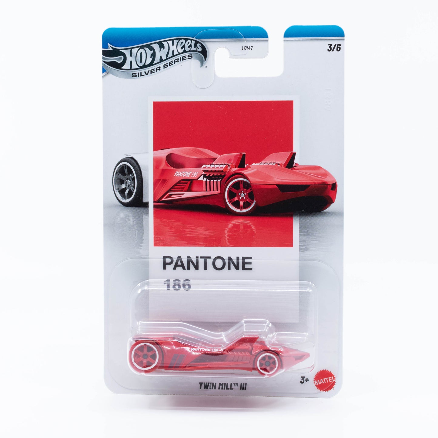 Hot Wheels 1:64 Twin Mill III Pantone 186 red Silver Line diecast model car