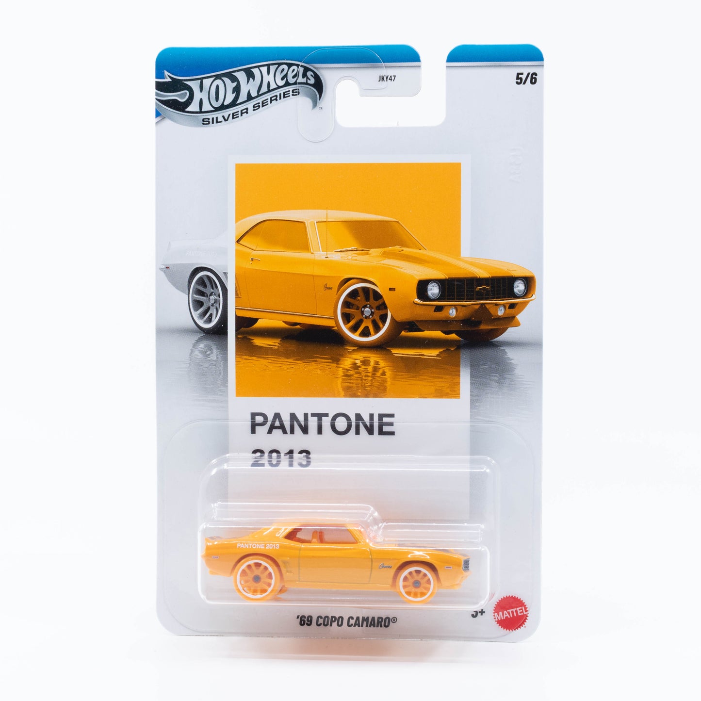 Hot Wheels 1:64 1969 COPO Camaro Pantone 2013 Silver Line diecast model car