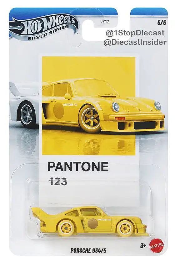 Hot Wheels Silver Series Pantone Porsche 934/5 Chase 1:64 scale rare collector die-cast model.