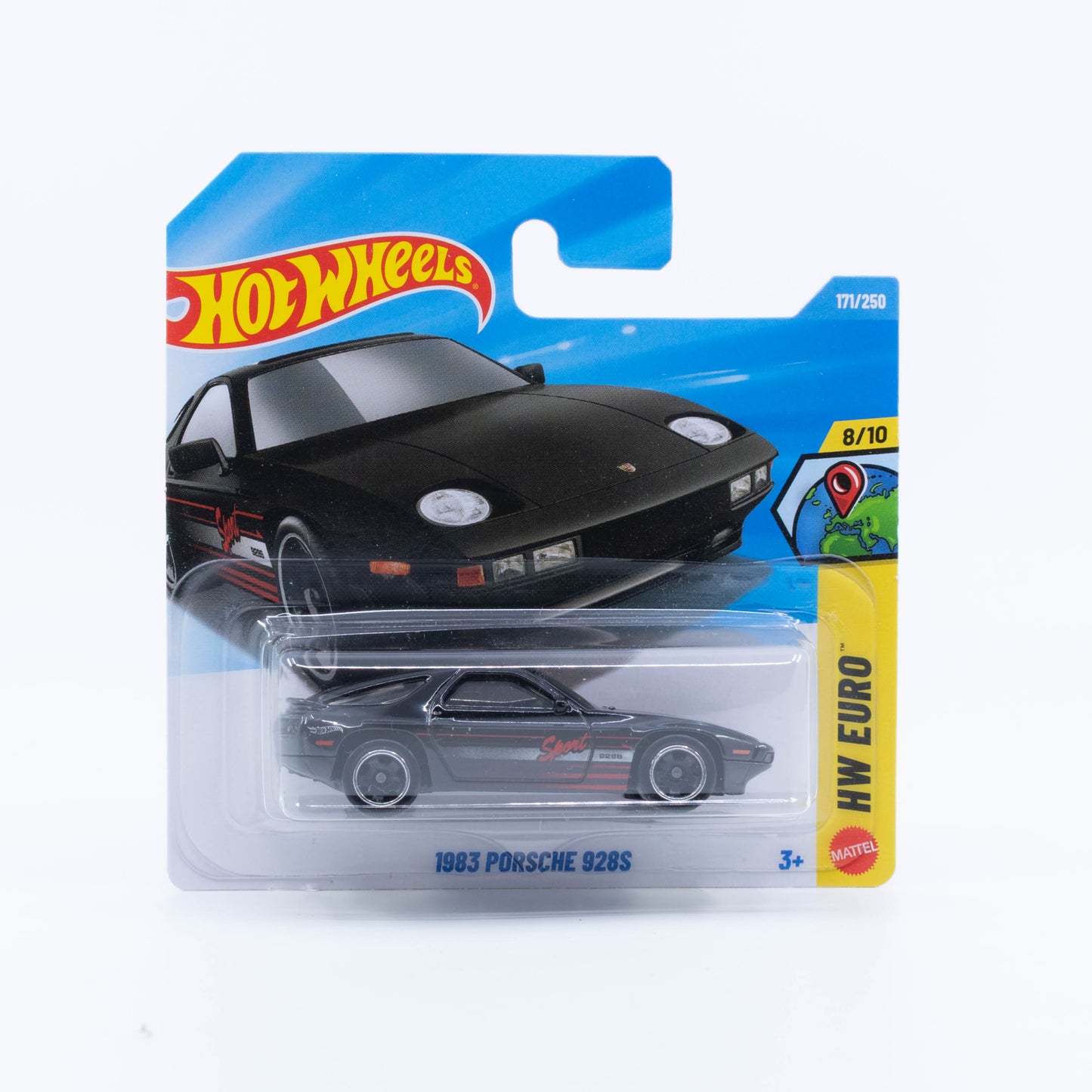 Hot Wheels 1983 Porsche 928S in black from the 2026 Basic Line.
