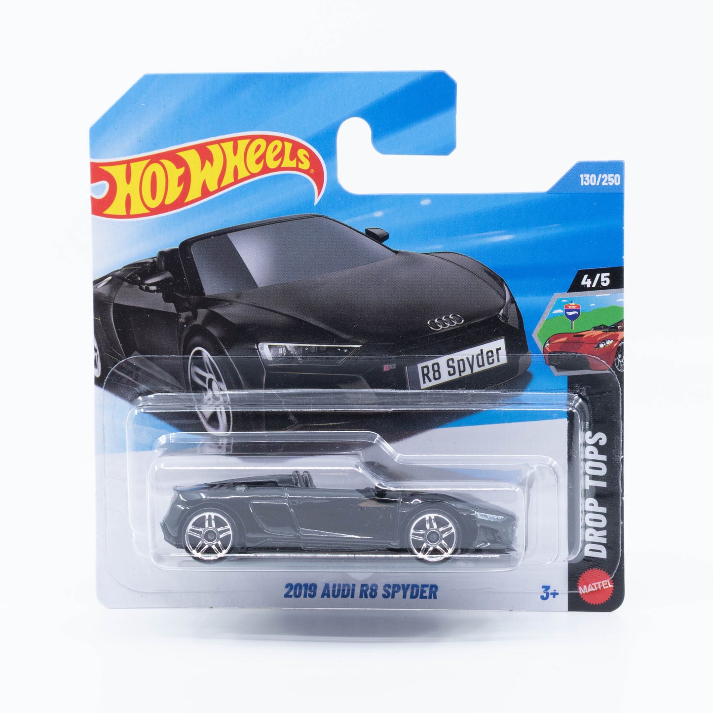 Hot Wheels 1:64 Audi R8 Spyder 2019 black 2026 mainline diecast car