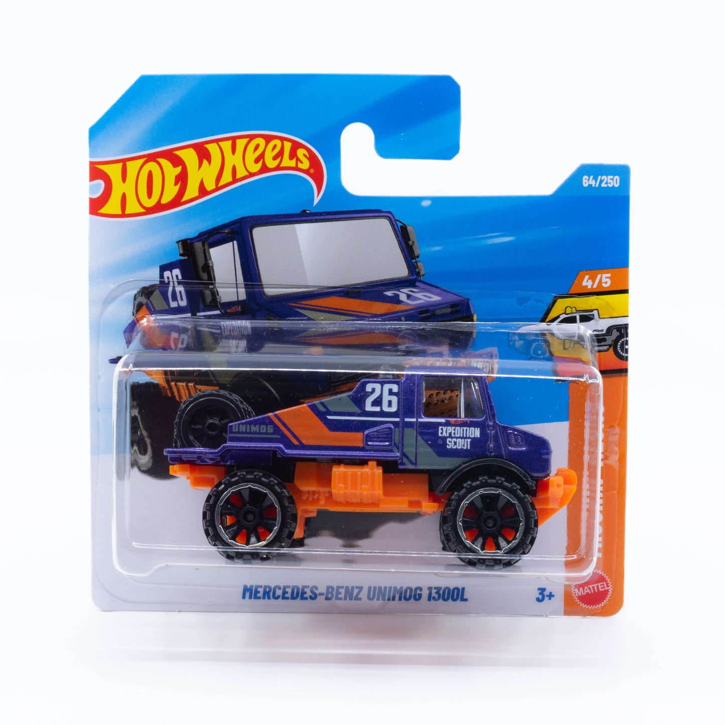 Hot Wheels Mercedes-Benz Unimog 1300L off-road utility truck diecast 1:64