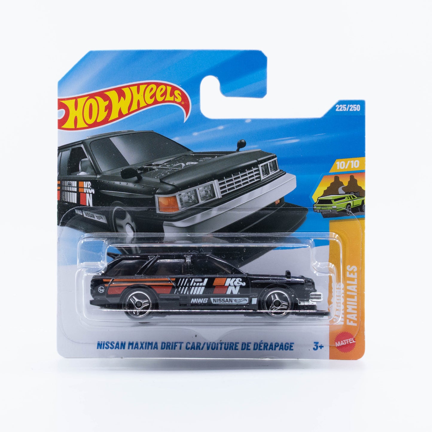 Hot Wheels Nissan Maxima Drift Car based on a G910 wagon with an RB26 engine swap.