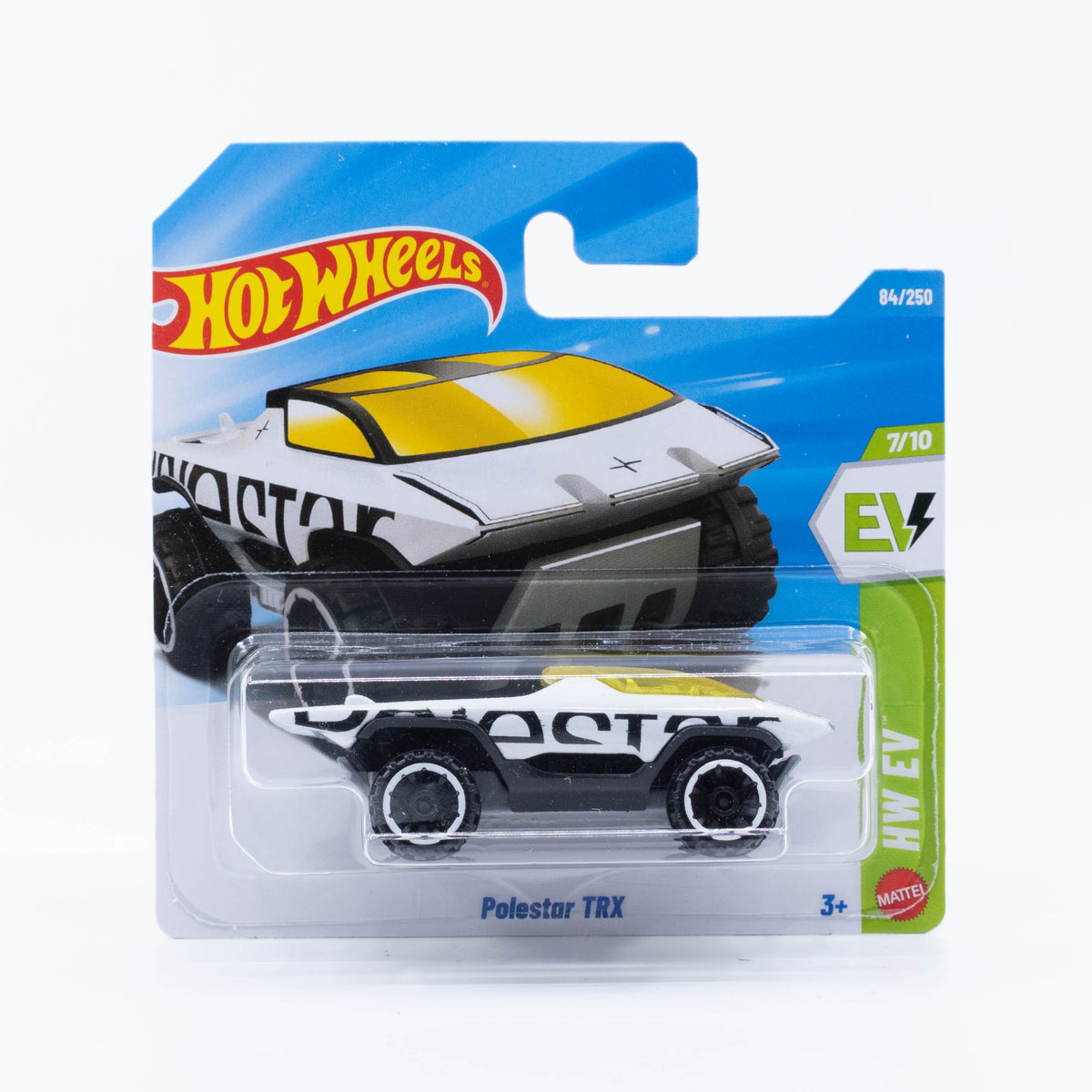 Hot Wheels Polestar TRX futuristic electric off-road vehicle in 1:64 scale.