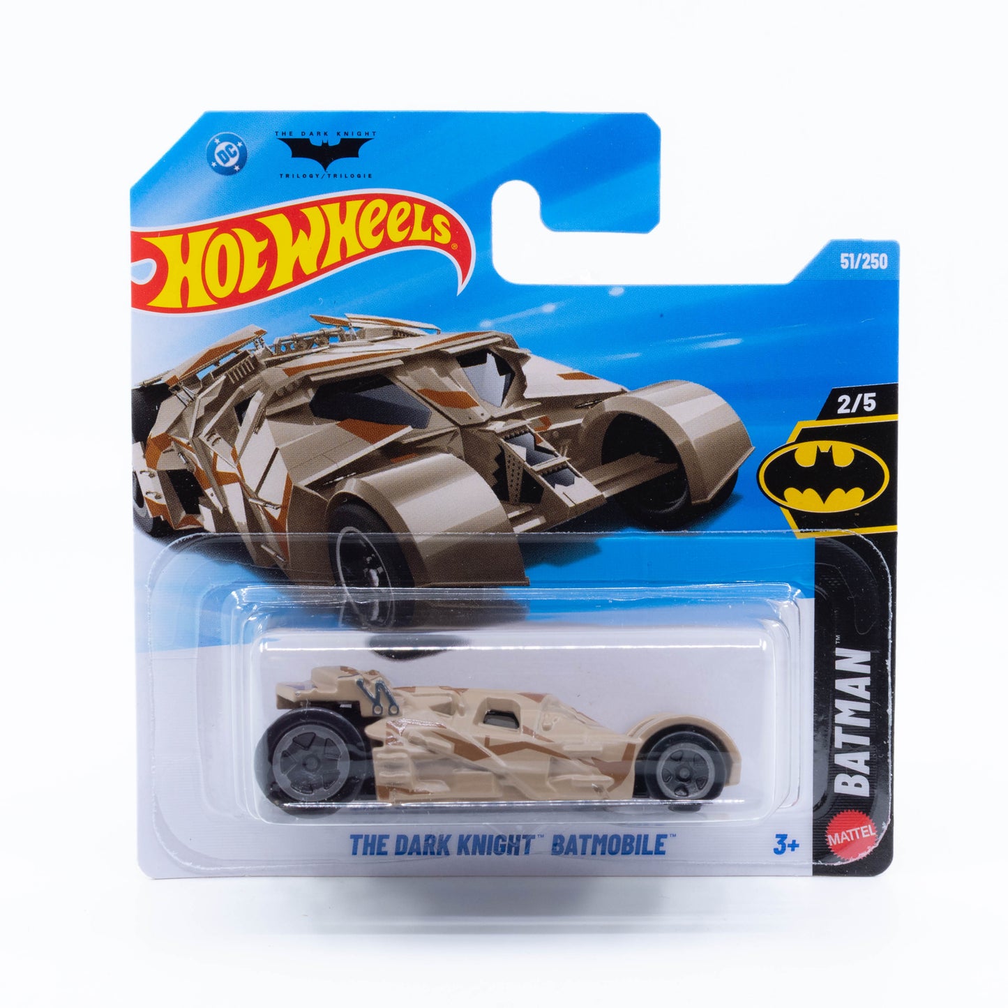 Hot Wheels The Dark Knight Batmobile camouflage brown Mainline diecast 1:64