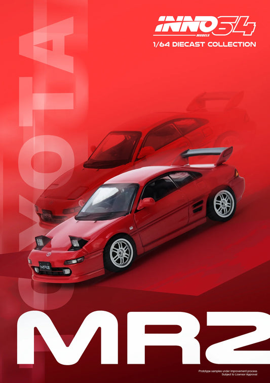 (Pre-Order) INNO64 - Toyota MR2 (SW20) Red