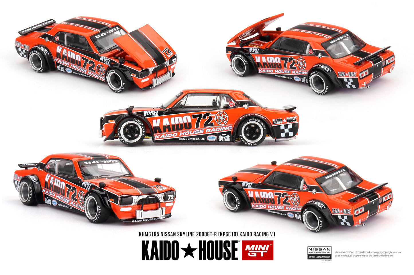 (Pre-Order) Kaido*House - Nissan Skyline 2000GT-R (KPGC10) Kaido Racing V1