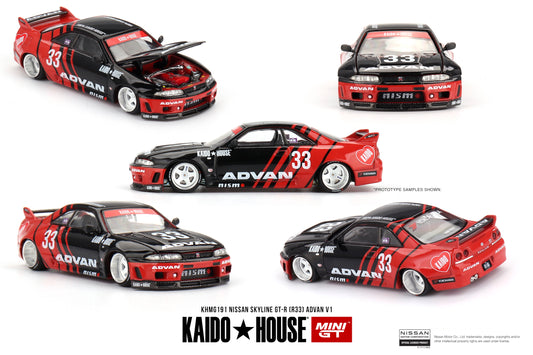 (Pre-Order) Kaido*House - Nissan Skyline GT-R (R33) Kaido Works ADVAN
