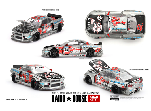 (Pre-Order) Kaido*House - Nissan Skyline GT-R (R34) Kaido Star Racing V1 1999
