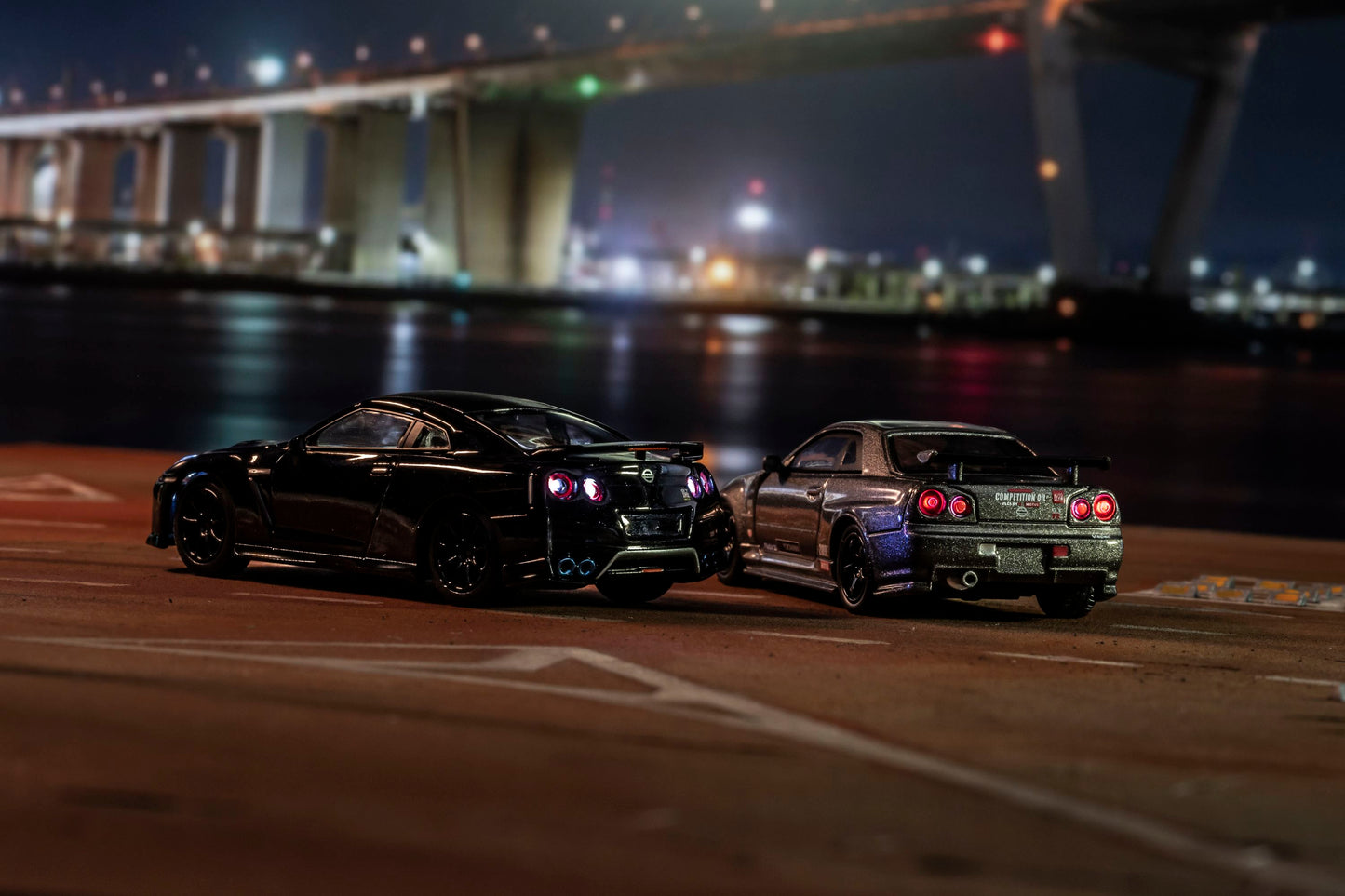 (Pre-Order) Kyosho - Nissan GT-R (R34) nismo Clubman Race SPEC Gun Metallic With Led System 2003