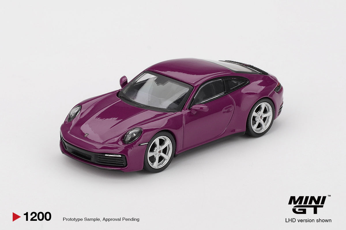 Mini GT 1:64 Porsche 911 992 Rubystone Red 4 car set Carrera S Targa 4S GT3 GT3 RS Weissach package