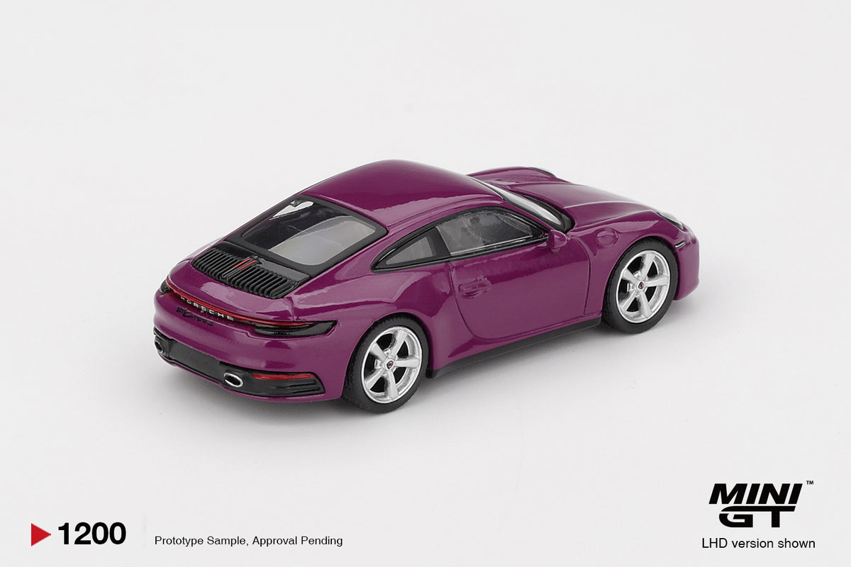 Mini GT 1:64 Porsche 911 992 Rubystone Red 4 car set Carrera S Targa 4S GT3 GT3 RS Weissach package