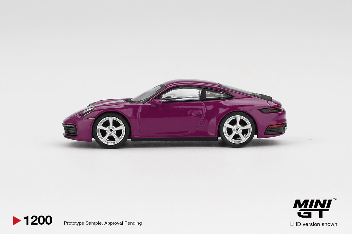 Mini GT 1:64 Porsche 911 992 Rubystone Red 4 car set Carrera S Targa 4S GT3 GT3 RS Weissach package