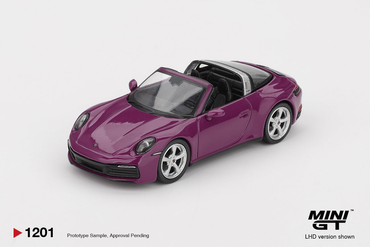 Mini GT 1:64 Porsche 911 992 Rubystone Red 4 car set Carrera S Targa 4S GT3 GT3 RS Weissach package