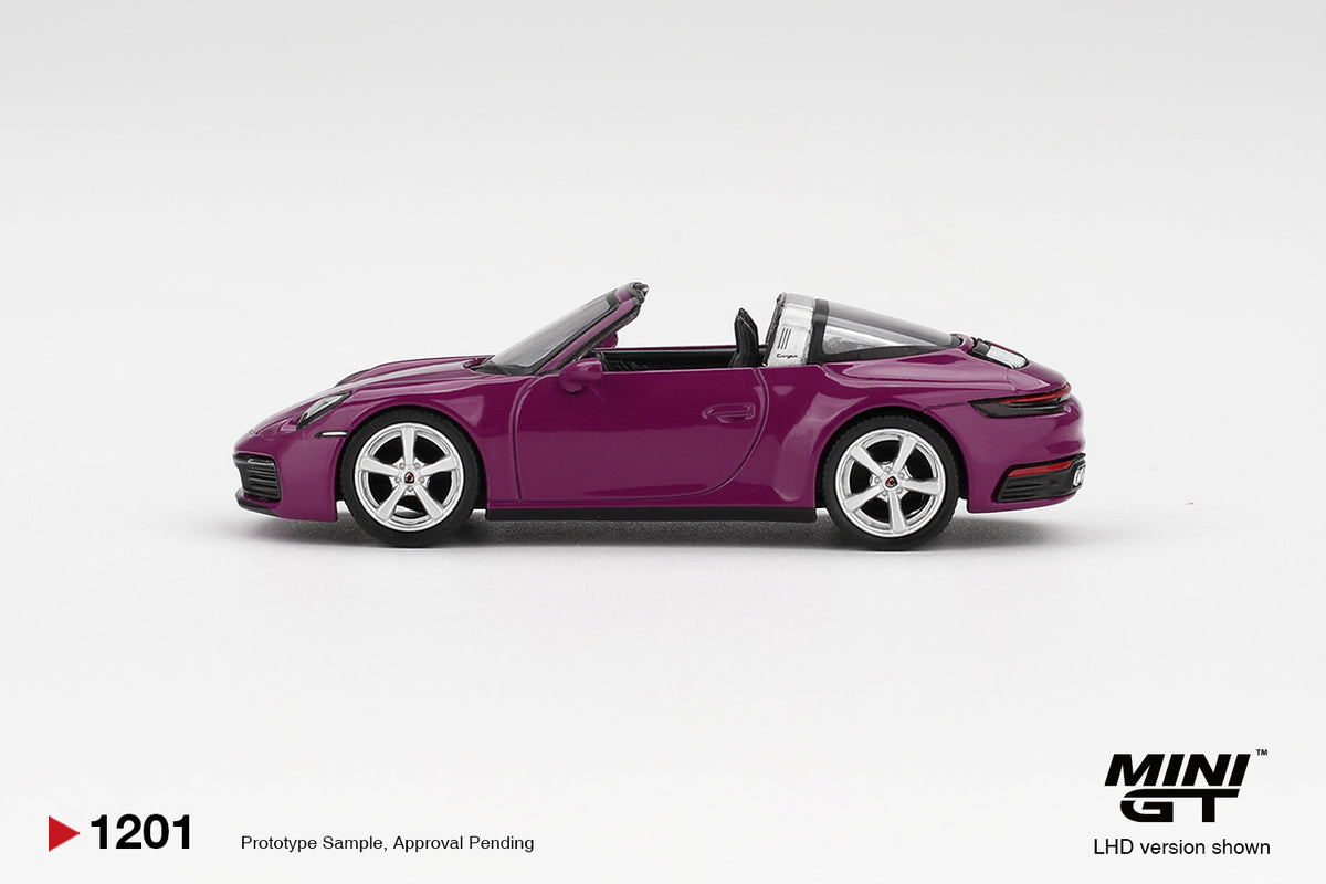 Mini GT 1:64 Porsche 911 992 Rubystone Red 4 car set Carrera S Targa 4S GT3 GT3 RS Weissach package