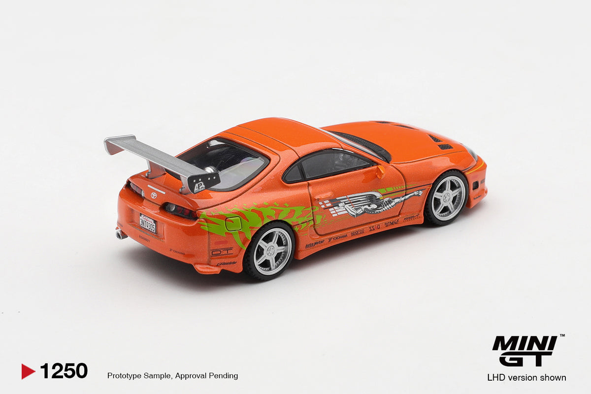 Mini GT Toyota Supra MK4 ROMEX Brian OConner Fast and Furious 1:64. Back