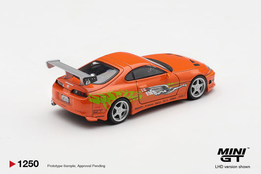 Mini GT Toyota Supra MK4 ROMEX Brian OConner Fast and Furious 1:64. Back