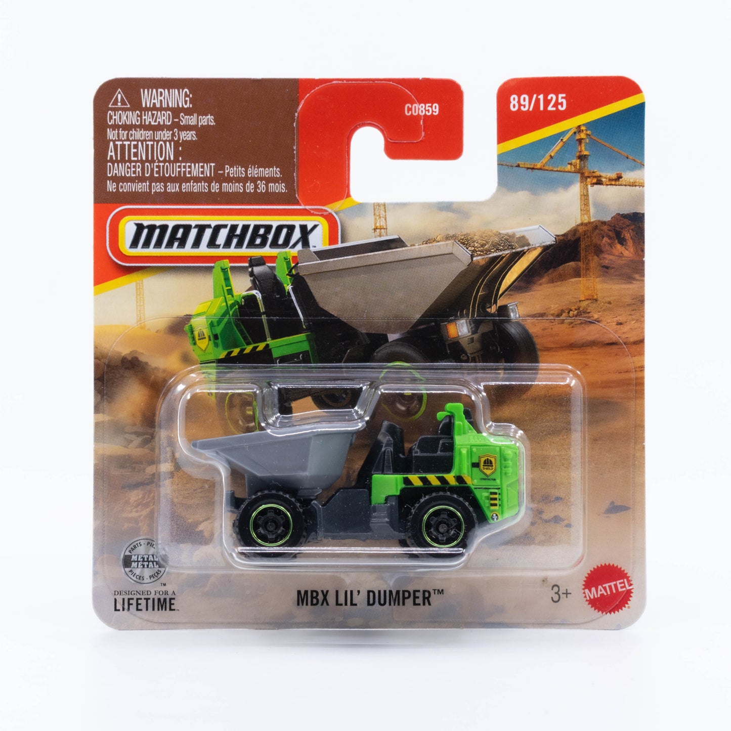 Matchbox MBX Lil' Dumper construction vehicle from the 2026 Basic Line.