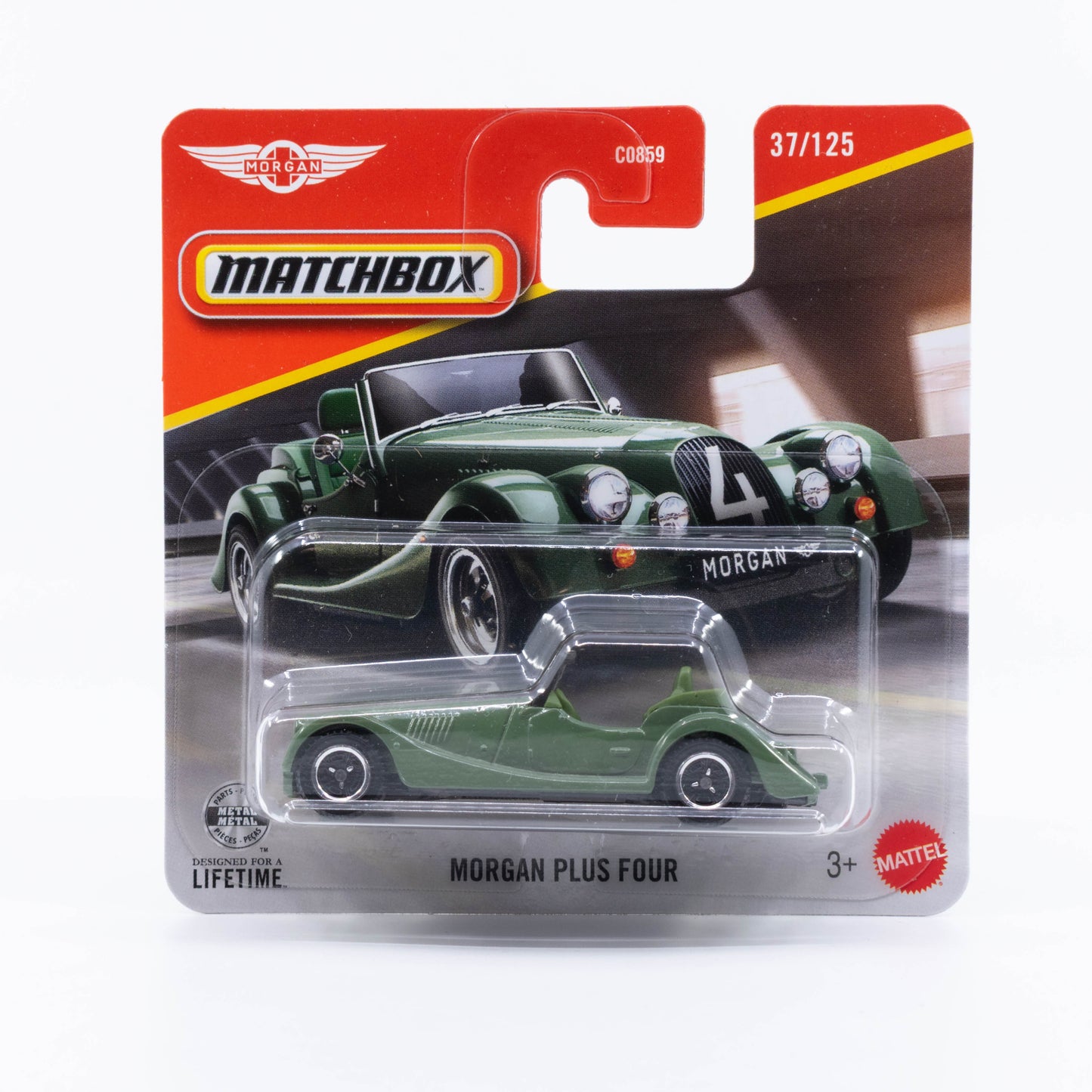 Matchbox Morgan Plus Four from the 2026 Basic Line.