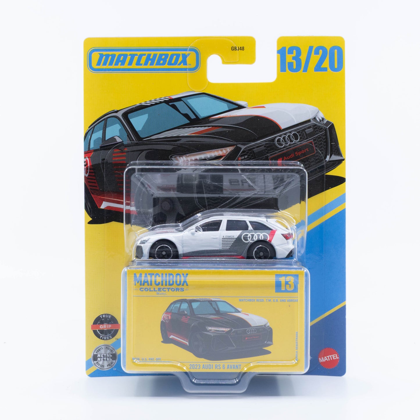 Matchbox Collectors 2023 Audi RS 6 Avant gray and white split color 1:64