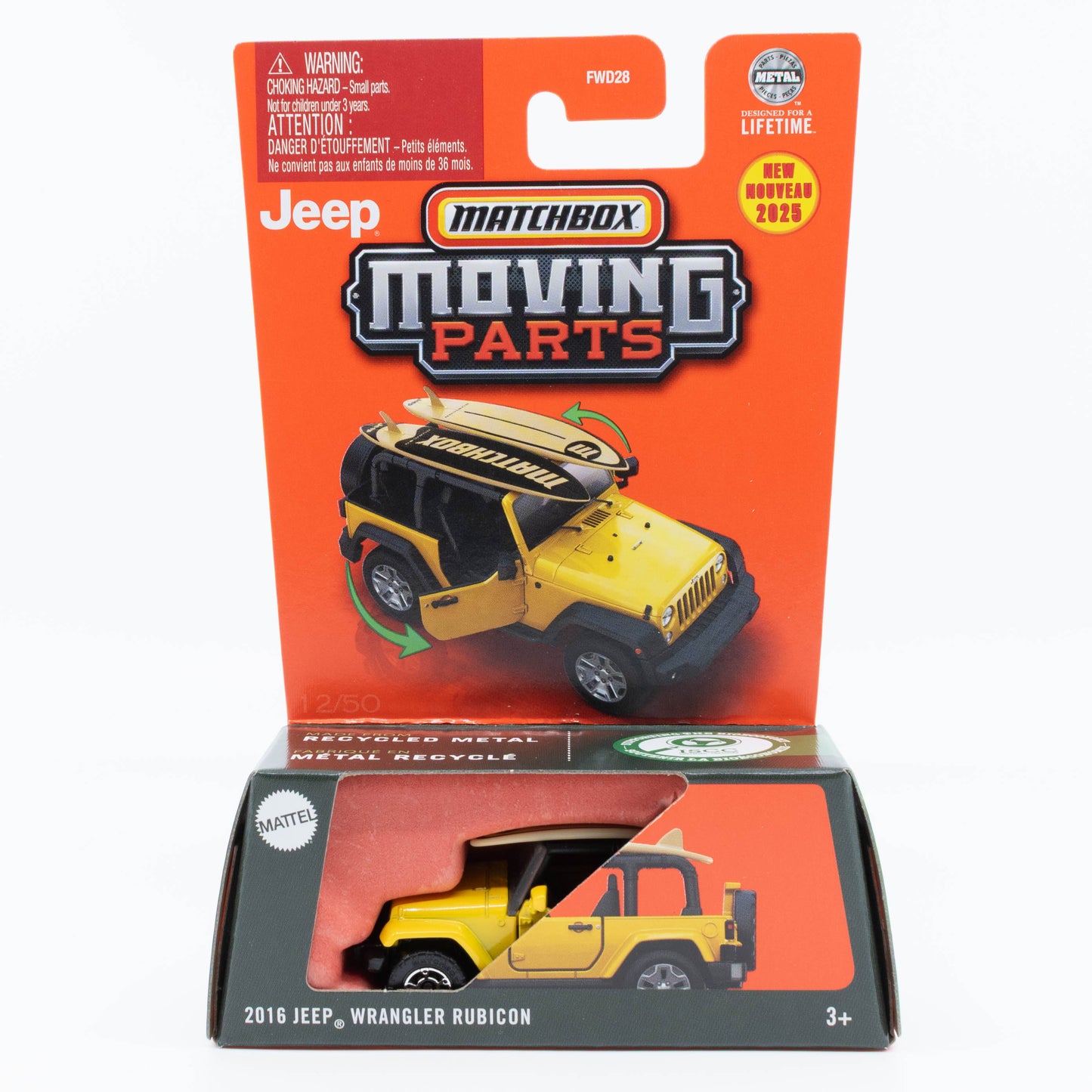 Matchbox Moving Parts - 2016 Jeep Wrangler Rubicon