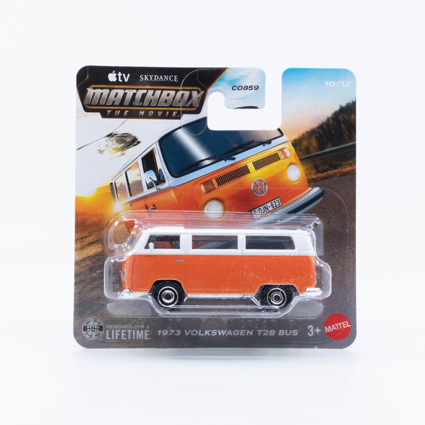 Matchbox The Movie 1973 Volkswagen T2B Bus classic vintage Volkswagen van in 1:64 scale.