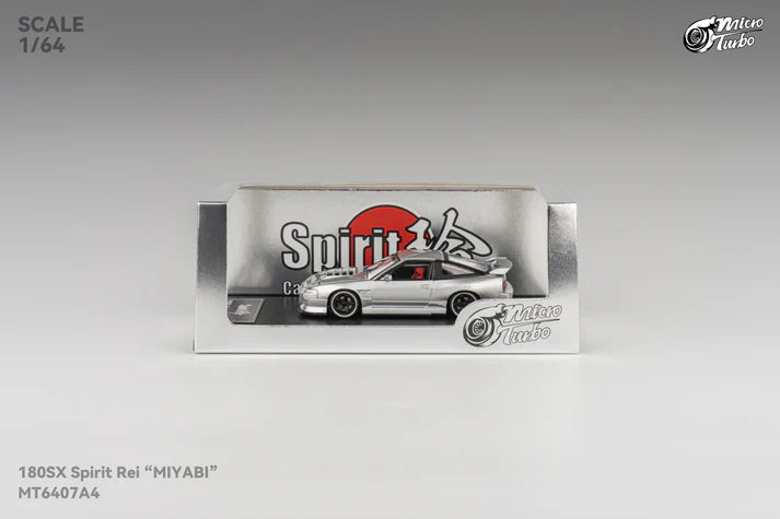 (Pre-Order) Micro Turbo - 180 SX Spirit Rei "MIYABI", Metallic Silver