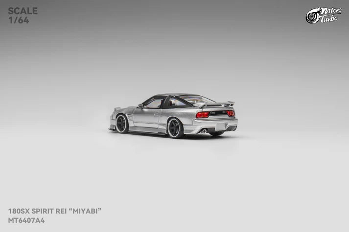 (Pre-Order) Micro Turbo - 180 SX Spirit Rei "MIYABI", Metallic Silver