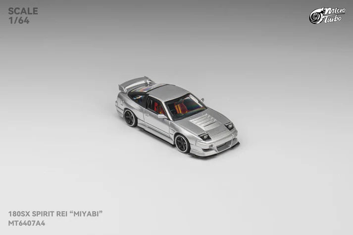 (Pre-Order) Micro Turbo - 180 SX Spirit Rei "MIYABI", Metallic Silver