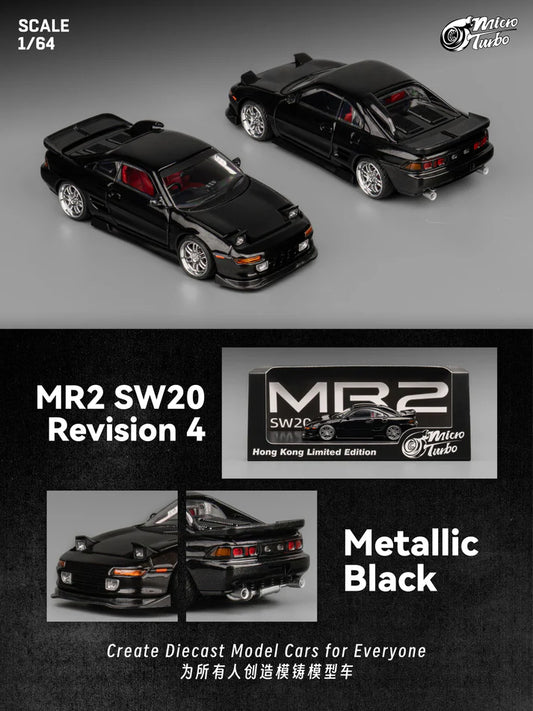 (Pre-Order) Micro Turbo - MR2 SW20 Revision 4, Metallic Black *Hong Kong Limited Edition*
