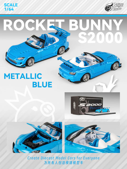 (Pre-Order) Micro Turbo - Rocket Bunny S2000, Metallic blue
